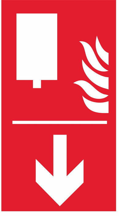 Fire Blanket - Down Arrow