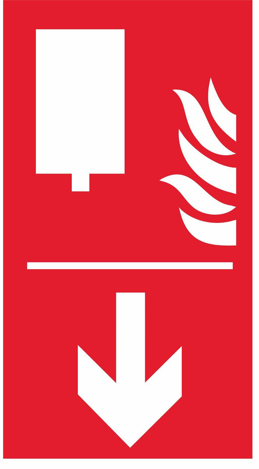 Fire Blanket - Down Arrow