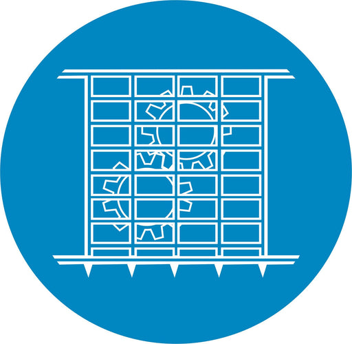 Use guards - Symbol sticker sheet supplied as per image shown