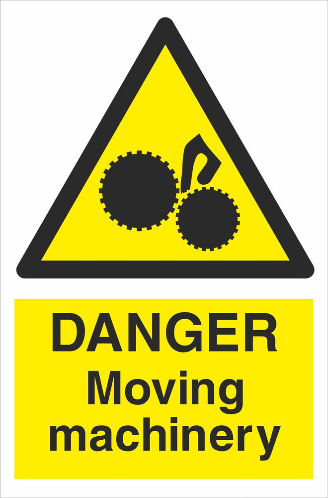 DANGER Moving machinery
