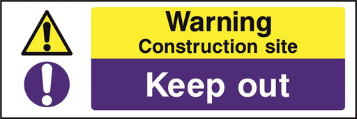 Warning Construction site