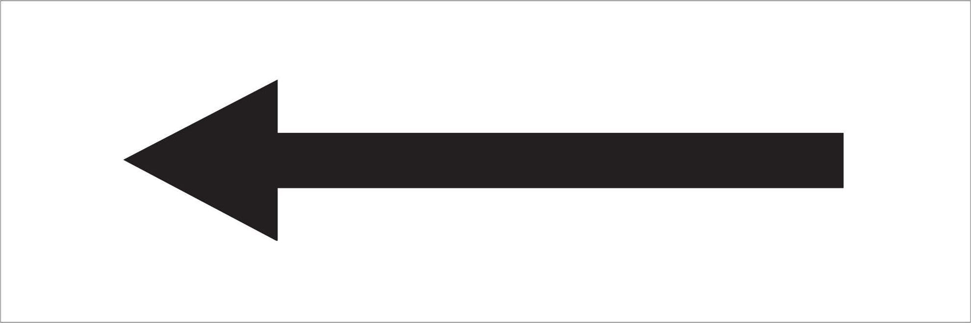 Pipeline Marking Label - (ARROW LEFT)