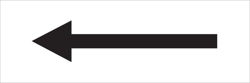 Pipeline Marking Label - (ARROW LEFT)