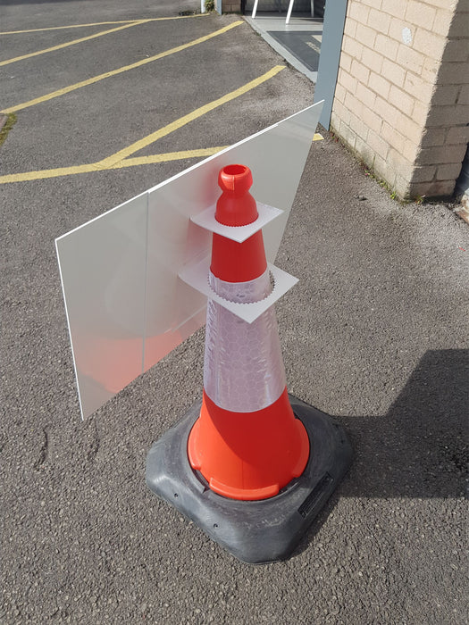 STOP WAIT HERE FOR A MEMBER OF STAFF - COVID 19 SOCIAL DISTANCING SIGN