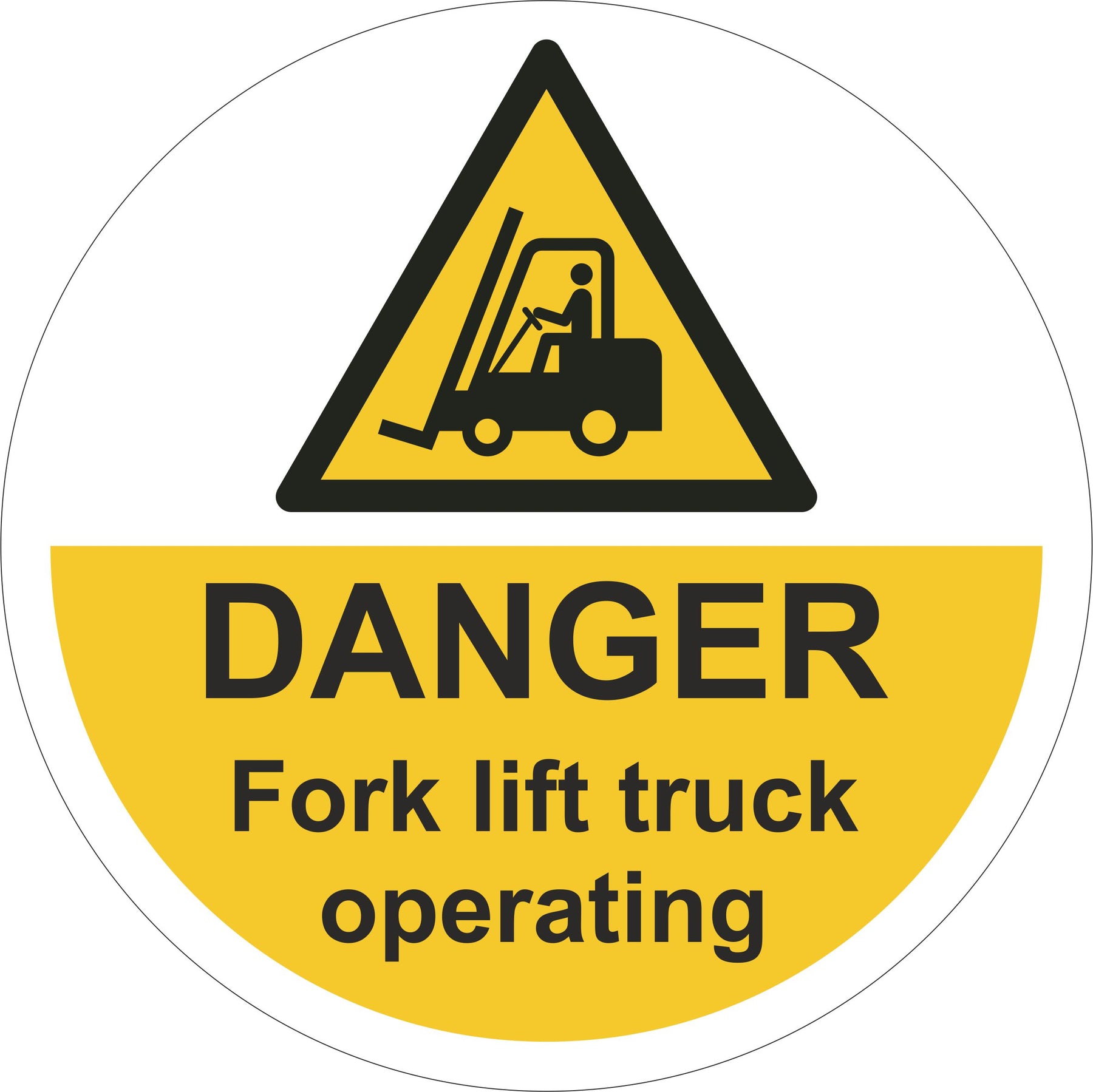 Floor Graphic Fork Lift Trucks