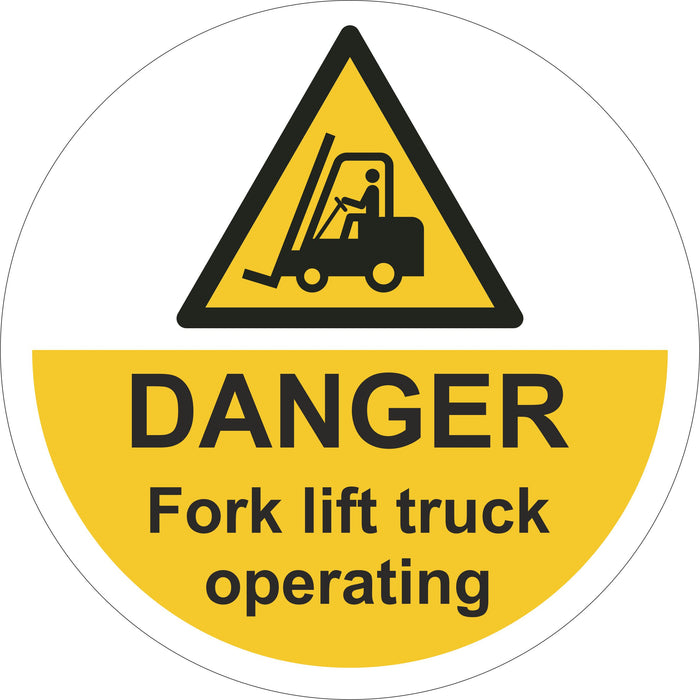 Floor Graphic Fork Lift Trucks
