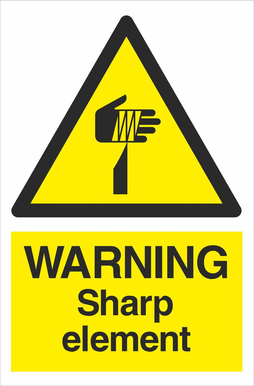WARNING Sharp element
