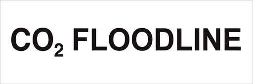 Pipeline Marking Label - CO2 FLOODLINE