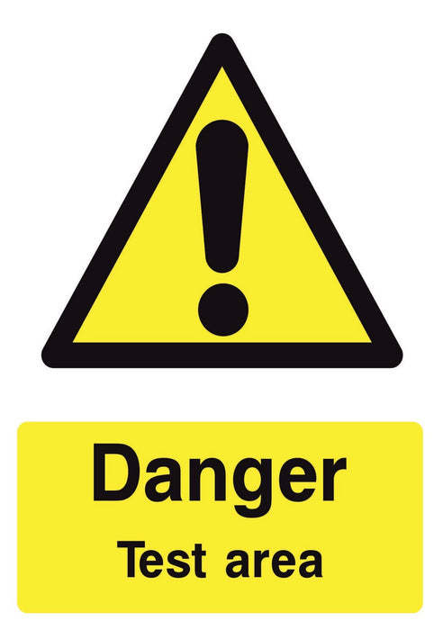 DANGER Test area