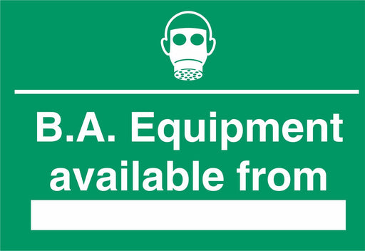 B.A. Equipment available from