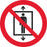 Do not use this lift for people - Symbol sticker sheet