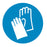 Wear protective gloves - Symbol sticker sheet supplied as per image shown
