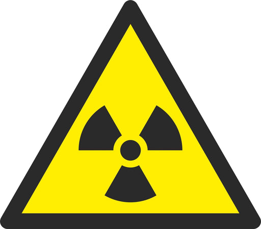 Warning Radioactive material or ionising radiation - Symbol sticker sheet
