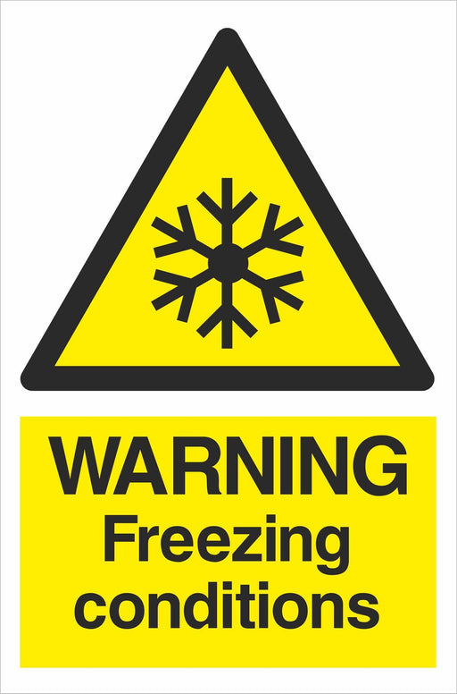 WARNING Freezing conditions