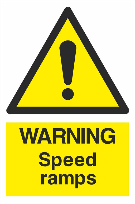 WARNING Speed ramps
