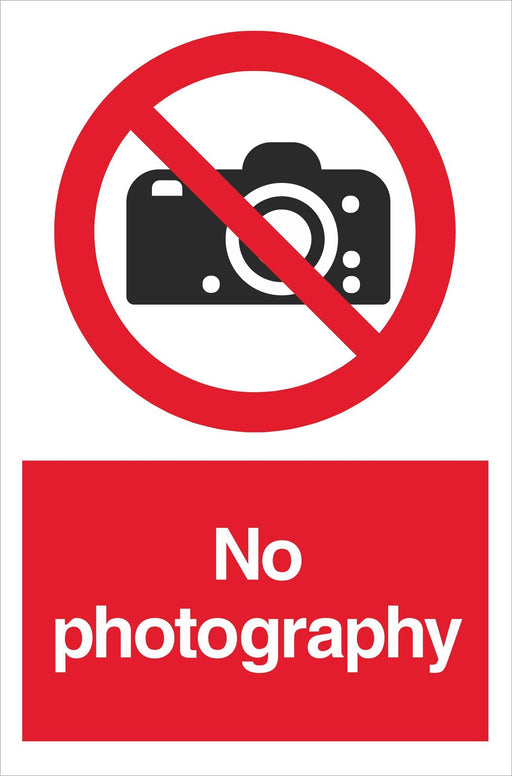 No photography