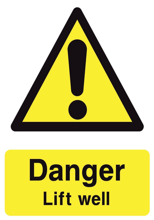 DANGER Lift well