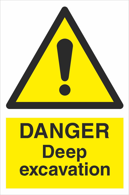 DANGER Deep excavation
