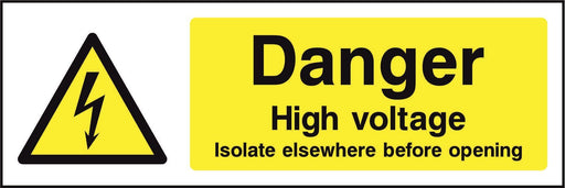 Danger High voltage
