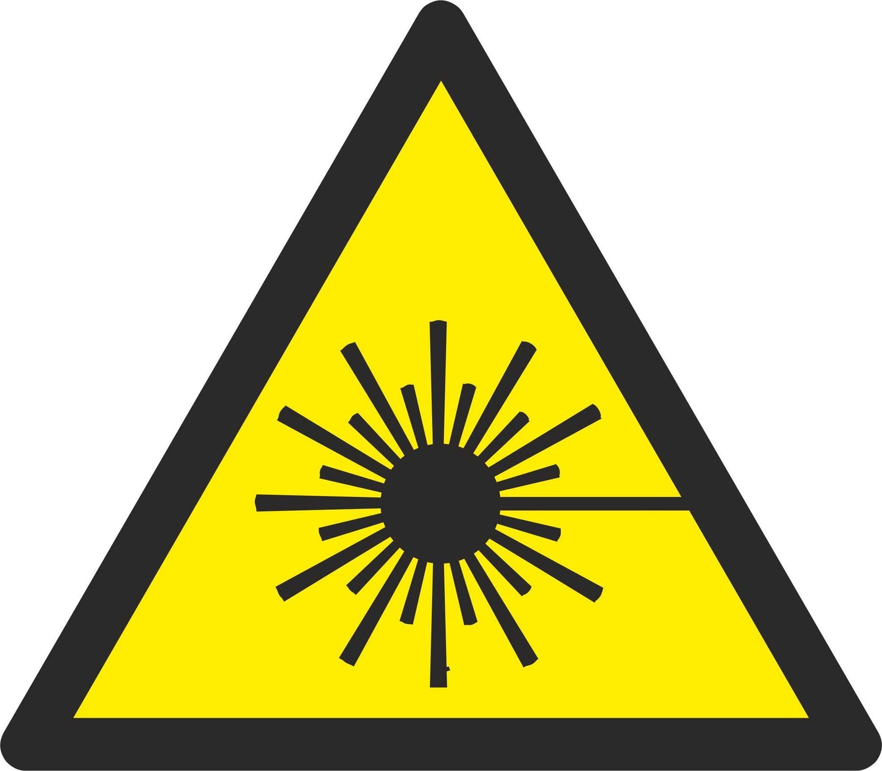 Warning Laser beam - Symbol sticker sheet