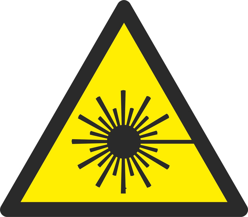 Warning Laser beam - Symbol sticker sheet