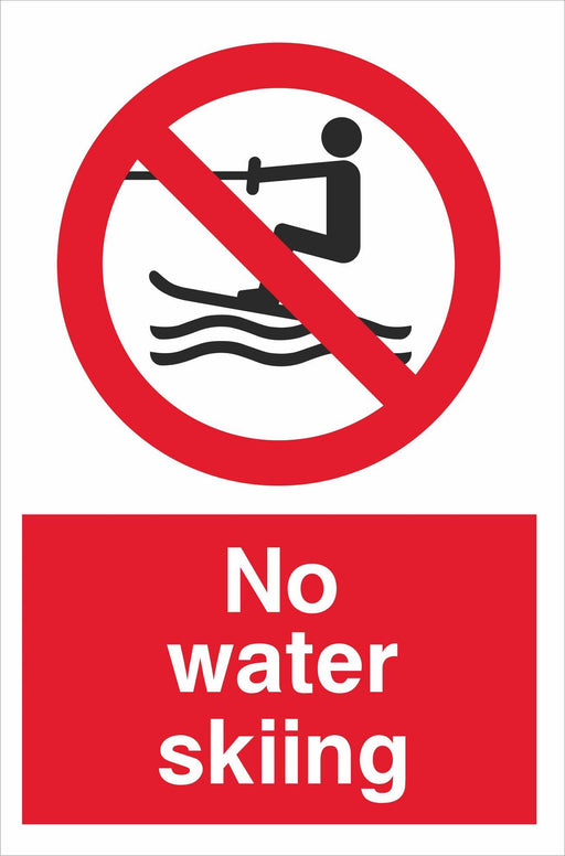 No water skiing