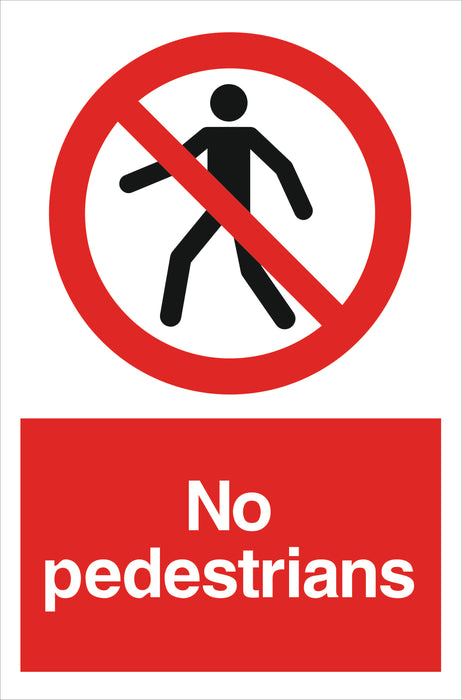 No pedestrians