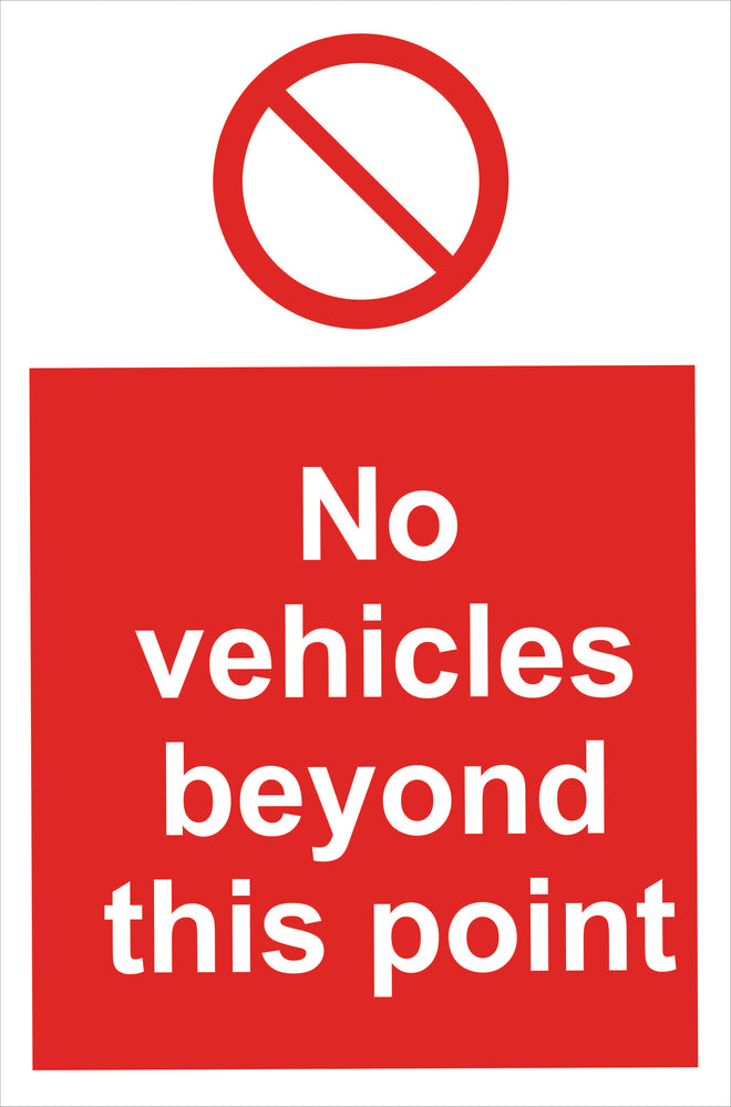 No vehicles beyond this point