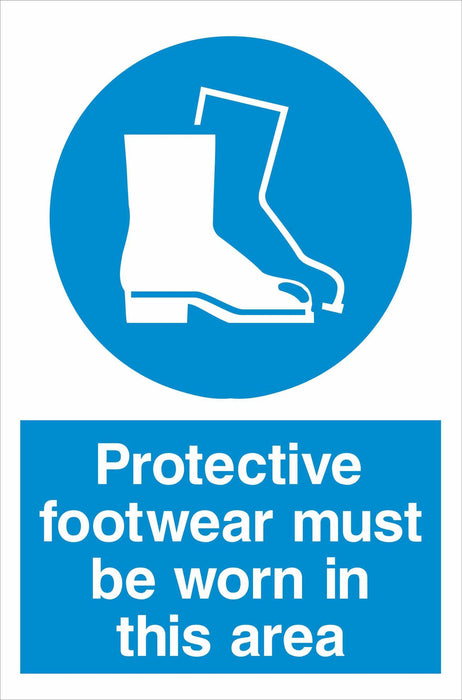 Protective footwear must be worn in this area