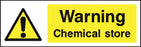 Warning Chemical store