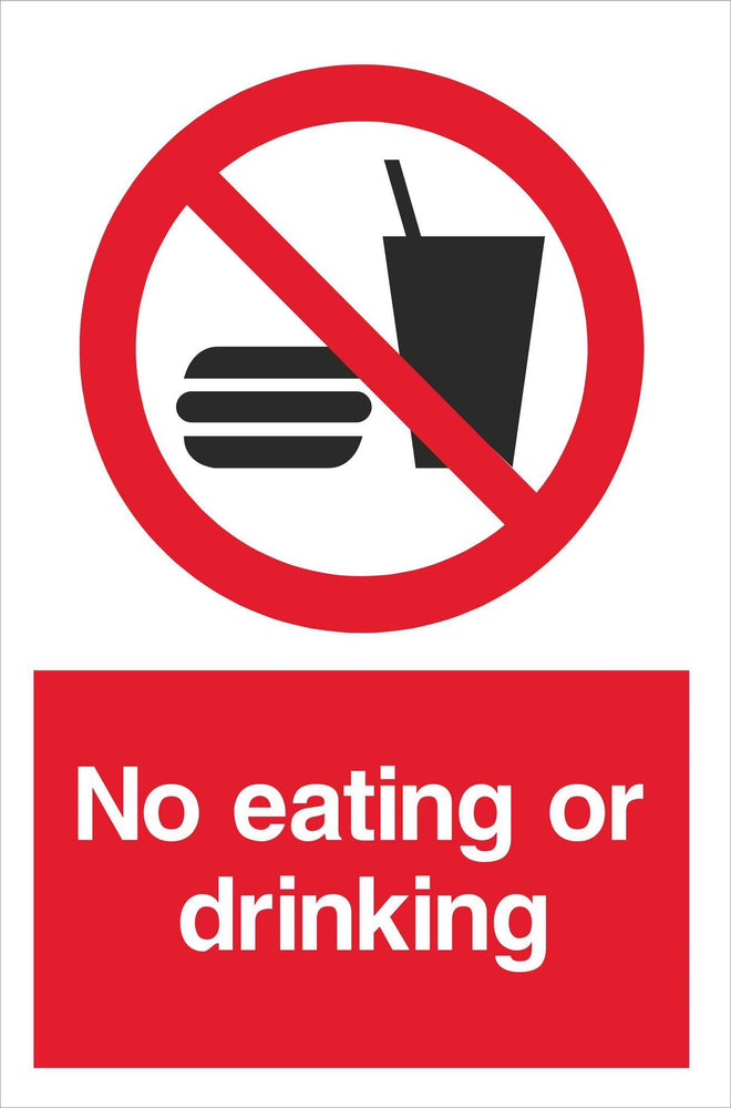 No eating or drinking
