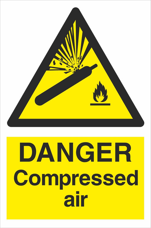 DANGER Compressed air