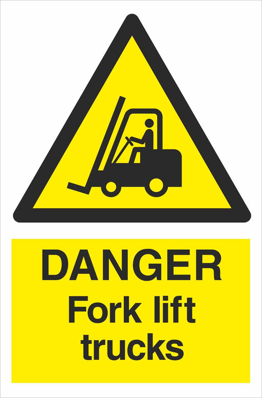 DANGER Fork lift trucks