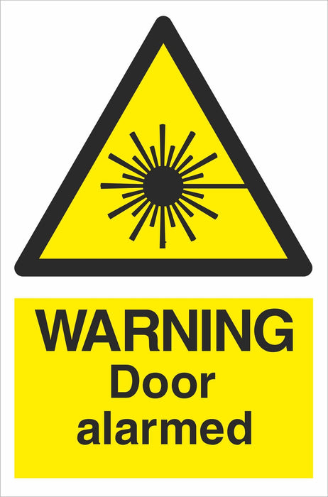 WARNING Door alarmed