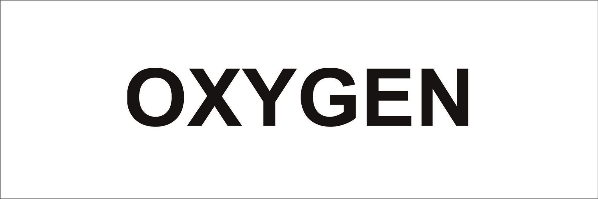 Pipeline Marking Label - OXYGEN