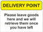 DELIVERY POINT SOCIAL DISTANCING SIGN - COVID 19