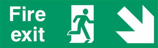 Fire Exit - Running Man Right - Down Right Arrow