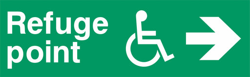 Refuge point  - Disabled Symbol - Right Arrow