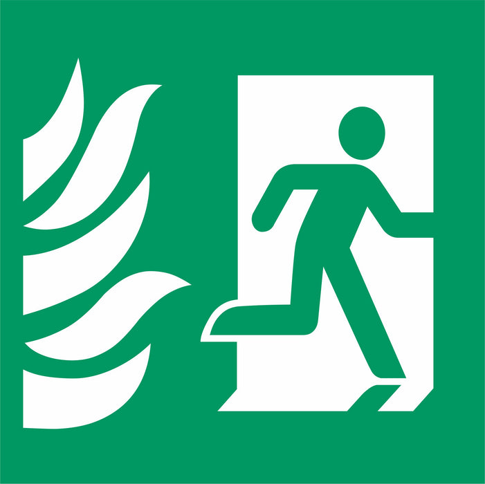 Fire Exit - Emergency Exit - Running Man Right - NHS COMPLIANT