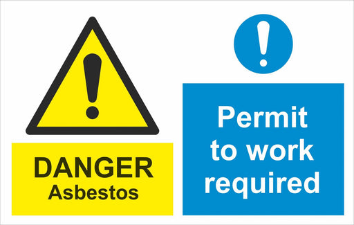 DANGER Asbestos Permit to work required