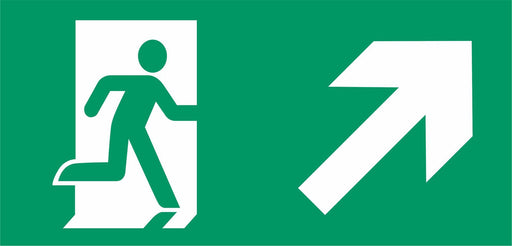 Emergency Escape - Running Man Right - Up Right Arrow