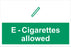 E-Cigarettes allowed