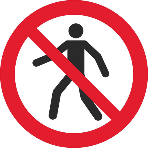 No thoroughfare - Symbol sticker sheet