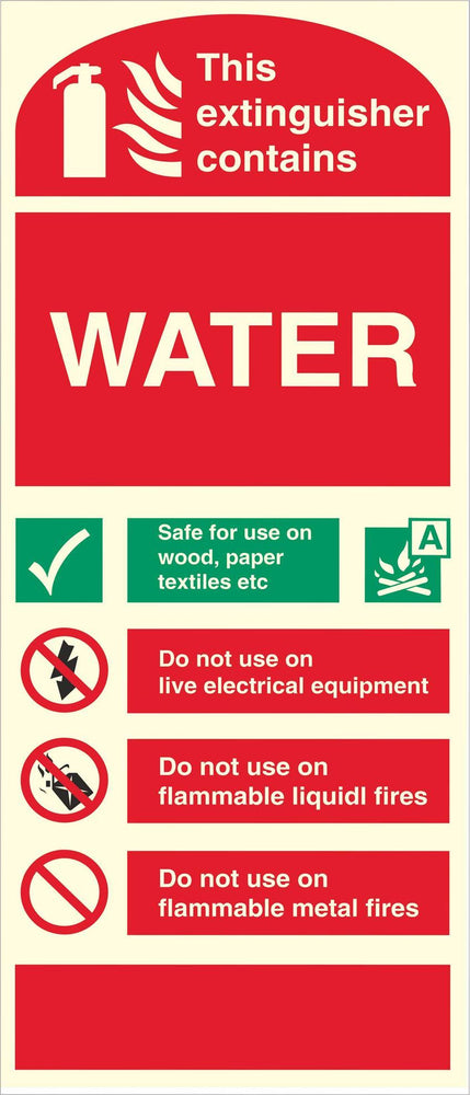 WATER - Fire Extinguisher