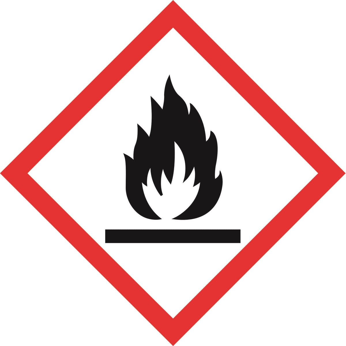 Hazardous Diamonds - Flammable — Sign Services UK