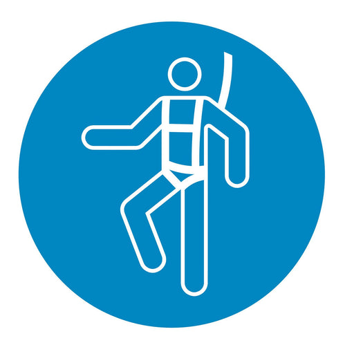 Wear a safety harness - Symbol sticker sheet supplied as per image shown