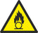 Warning Oxidising substance  - Symbol sticker sheet