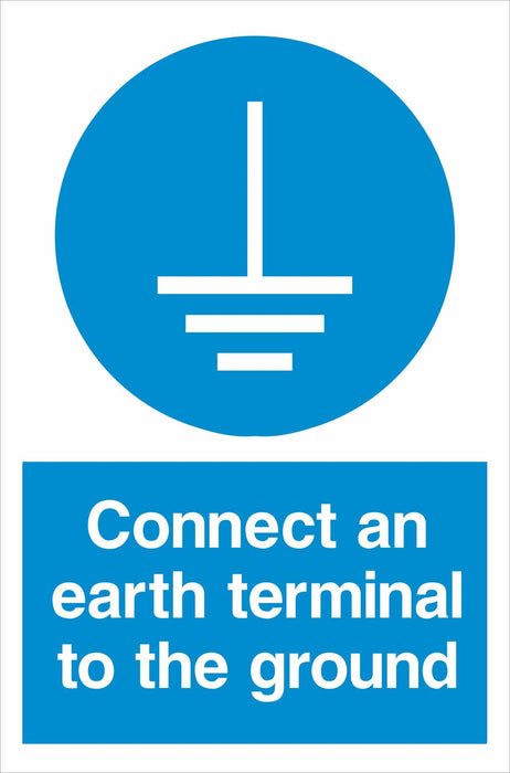 Connect an earth terminal to the ground