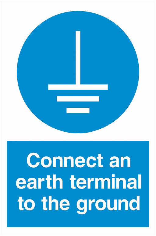 Connect an earth terminal to the ground