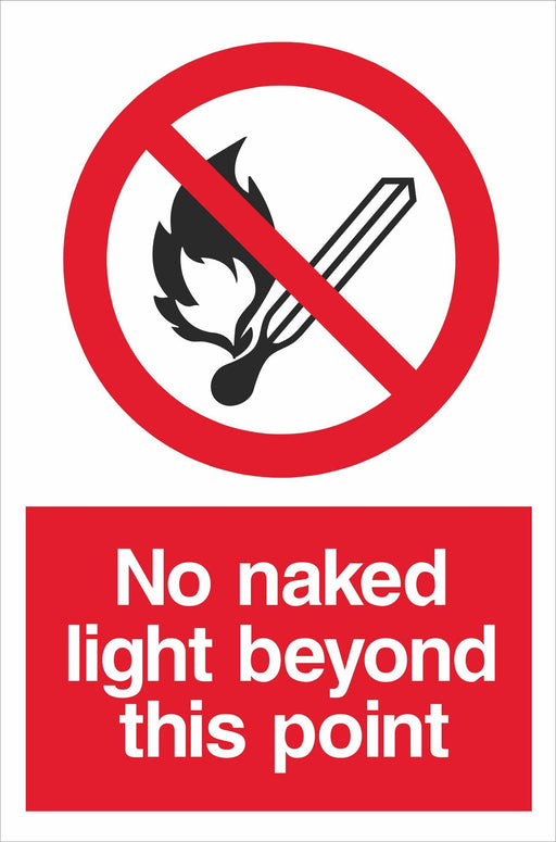 No naked light beyond this point